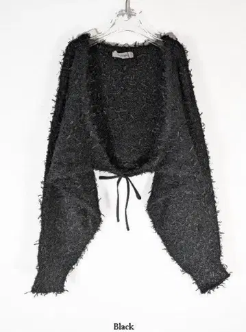 COCODEAL 코코딜 팬시얀 니트 가디건 블랙