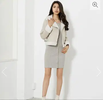 리엔다 인조 모피 라이더 자켓