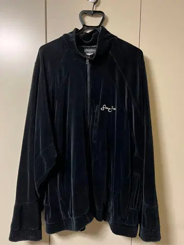 Sean John (숀 존) 벨로아 트랙 자켓 블랙 XXL