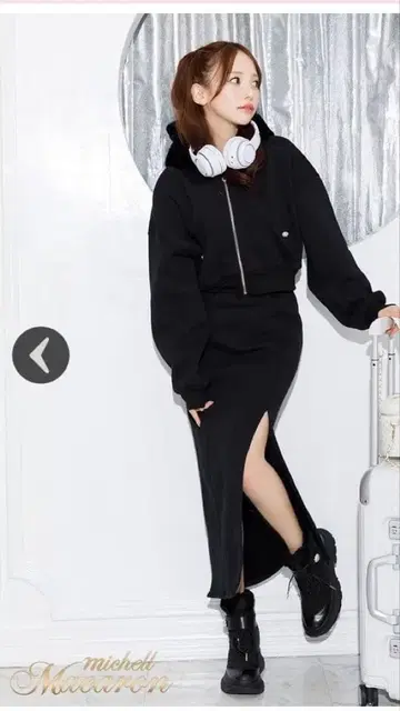 michell Macaron 미셸 마카롱 후드 퍼 셋업