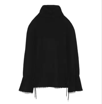 milaowen 멜로우 터틀 소매 리본 NT 터틀넥