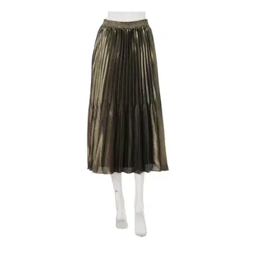 LAGUNAMOON 메탈릭 랜덤 플리츠 스커트