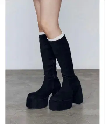 EMODA 에모다 벌키 플랜 핏 부츠 스웨이드 M