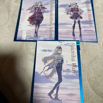 마네키네코 니지산지 콜라보 엽서 시오바 루리 이시가미 노조미 살로메