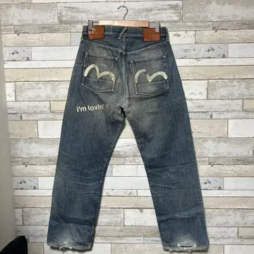 [ 한정판 5000 도서 ] 에비수 x 맥도날드 콜라보 청바지 빈티지