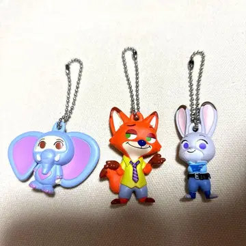 주토피아 넙적 마스코트 키링 세트 판매