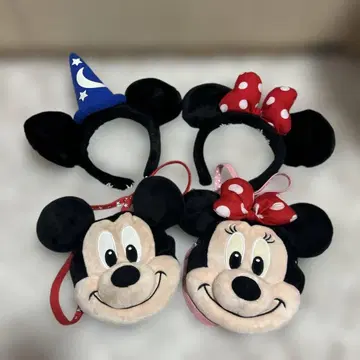 미키 미니 패스 케이스 머리띠 세트