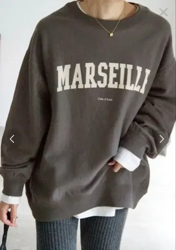 MARSEILLE 로고 맨투맨