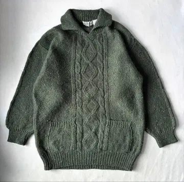 아일랜드제 Kilkenny 울 모헤어 니트 스웨터 아란