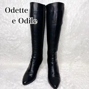 Odette e Odile 일본제 천연 가죽 롱 부츠 스틸레토