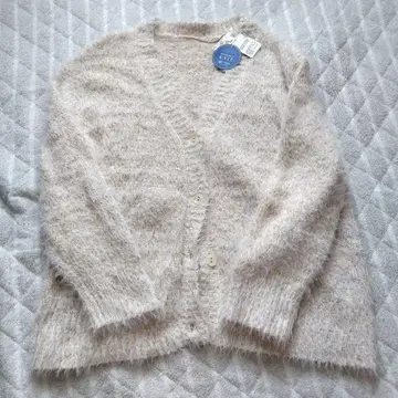 [ 미사용 새상품 ] 니트 가디건 세탁기 OK 화이트 M 사이즈