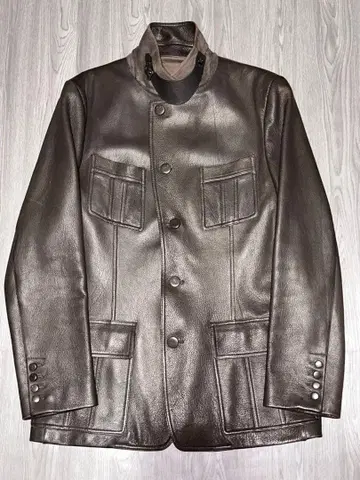 [ BALLY ] euro hunting leather jacket