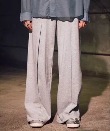 casper john 턱 스웨트 팬츠 그레이 M