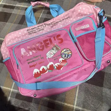 Angel Blue 초레어 스트로베리 디자인 보스턴 백