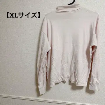 새상품급 핑크 터틀넥 긴팔 트레이닝복 XL 터틀넥