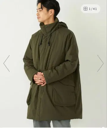 SHIPS colors 충전솜 모즈 코트