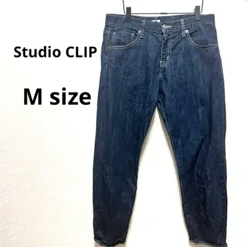 Studio CLIP 다크 블루 스트레이트 데님 24A835