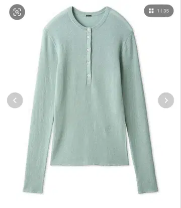 헨리넥 시어 리브 니트 풀오버