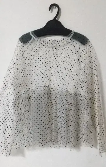 FIKA. 시스루 도트 블라우스