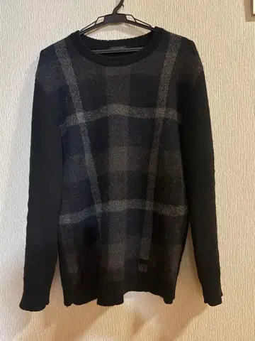 BLACK LABEL CRESTBRIDGE 체크 무늬 스웨터 L