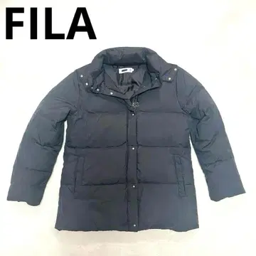 새상품급 FILA 휠라 다운 코트 블랙 M 다운 80% 가볍고 따뜻함