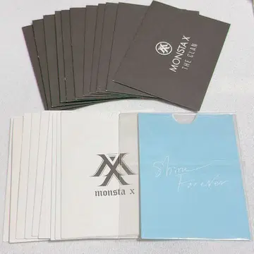 몬스타엑스 사전녹화 공개 수록 배포 봉투 트레이딩 카드 케이스