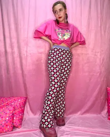 RE. 아르이도트 오하지키 슬림 레그 플레어 팬츠