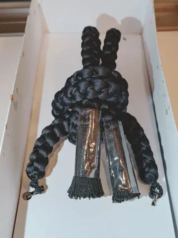 블랙 뜨개질 겉옷 끈 타치바나 순수 실크