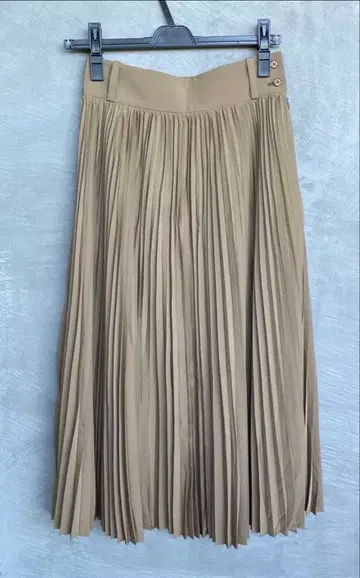 HYKE 플리츠 스커트 브라운 사이즈 1