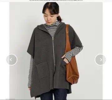 저널 스탠다드 그레이 후드 부착 판초