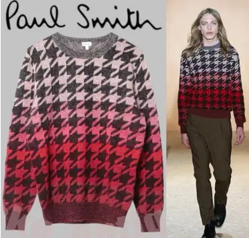 폴스미스 Paul Smith 그라데이션 니트 하운드투스 모헤어