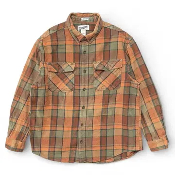 구제 아웃도어 헤비 플란넬 플란넬 셔츠 긴팔 셔츠 플란넬 셔츠 남성용 L