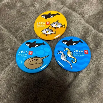 고베 스마 월드 2026년 캔뱃지 전 3종 풀 컴포트 미사용 새상품