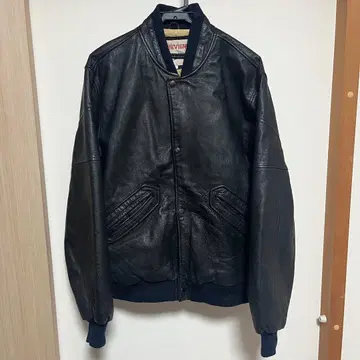 90s CHEVIGNON 셰비뇽 가죽 플라이트 자켓 L