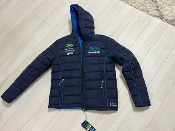 Kawasaki 후드 부착 퀼팅 자켓 L