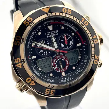 [ 작동 ] 시티즌 프로마스터 월드타임 전파 솔라 손목시계 남성용