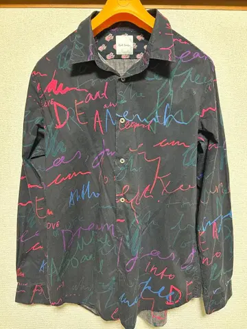 PaulSmith 폴스미스 긴팔 셔츠 올 패턴 L 블랙