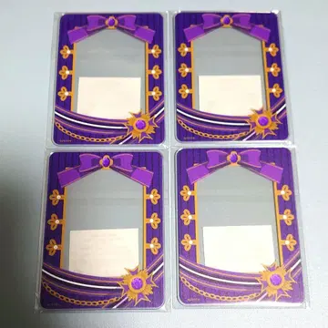 후쿠야 캐릭터 복권 호두까기 인형 경질 카드 케이스 패키지 퍼플