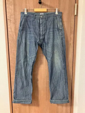 부루코 BLUCO 워크 팬츠 피셔 스트라이프 히코리