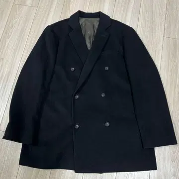 LUI'S 울 더블 브레스트 롱 자켓