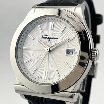 살바토레 페라가모 간치니 데이트 손목시계 남성용 작동 미확인