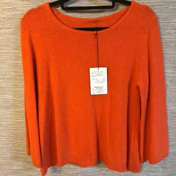 미사용 오렌지 긴팔 니트 F 사이즈