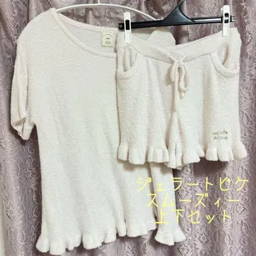 젤라또피케 스무디 룸웨어 프릴 상의 & 프릴 숏팬츠
