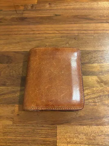 [ 새상품급 ] CORBO 브라운 가죽 접이식 지갑