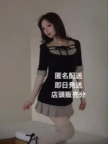 Aiden pleats mini dress black