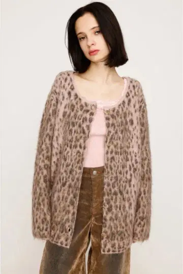 SLY JQ 레오파드 가디건