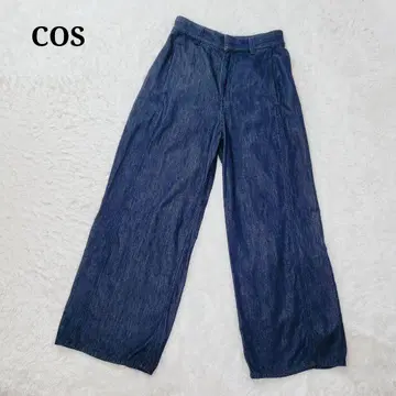 COS 절개 와이드 데님 팬츠