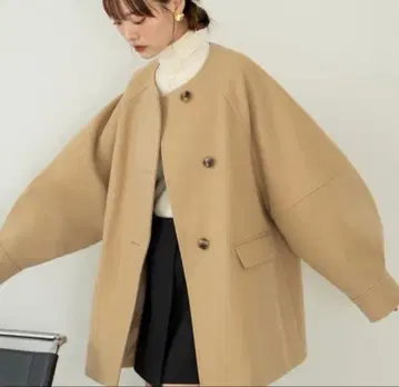 hinari 히나리 웨이브 디자인 미들 코트 s 사이즈