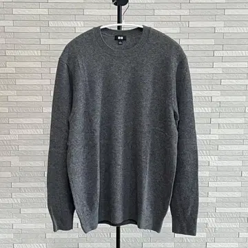 새상품급 유니클로 캐시미어 크루넥 스웨터 L 사이즈