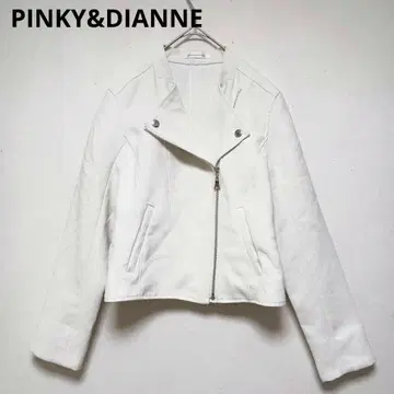 [ 새상품급 ] PINKY&DIANNE 라이더 자켓 36 화이트 에크루